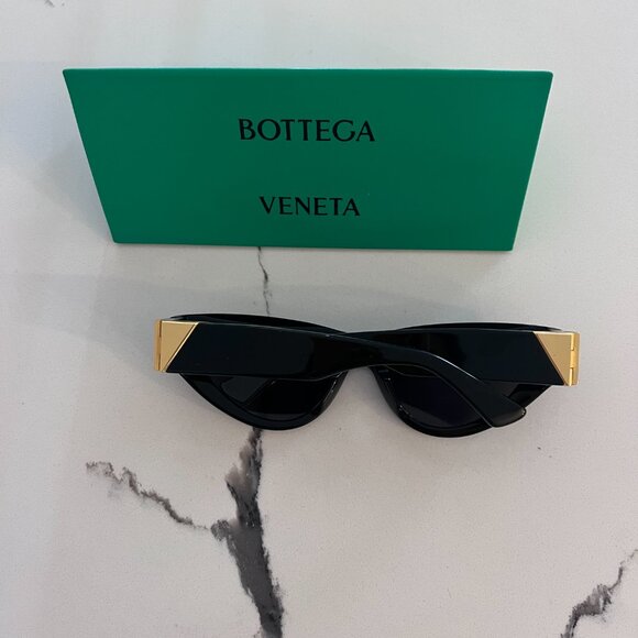 Bottega Veneta BV1176S 001 Black Grey Cat Eye Women Sunglasses main image 7